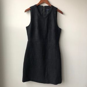 Madewell Quilted Black Sleeveless Dress